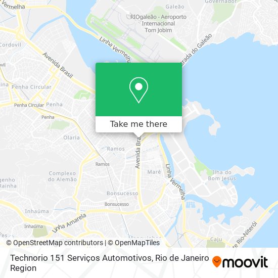 Mapa Technorio 151 Serviços Automotivos