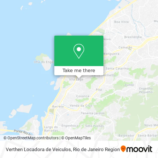 Verthen Locadora de Veiculos map