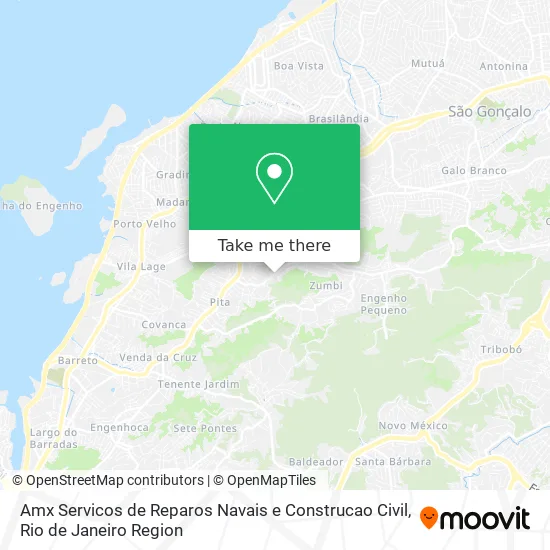 Amx Servicos de Reparos Navais e Construcao Civil map