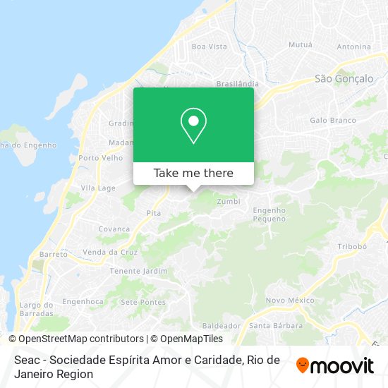 Seac - Sociedade Espírita Amor e Caridade map