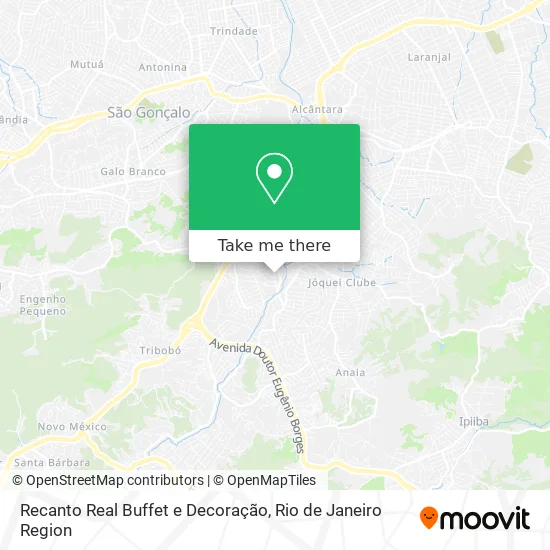 Recanto Real Buffet e Decoração map