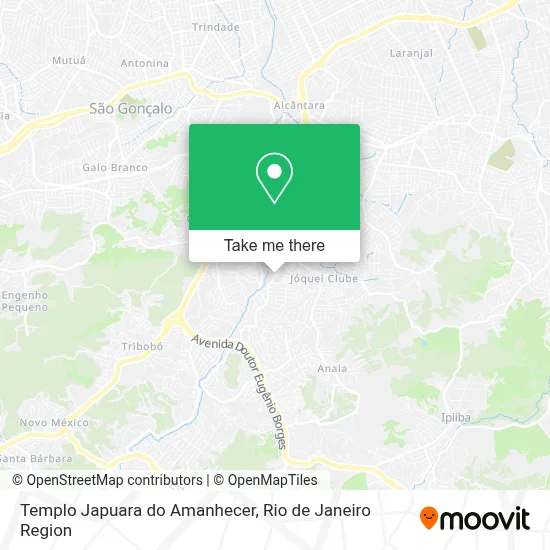 Templo Japuara do Amanhecer map