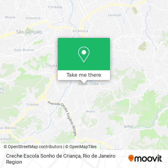 Mapa Creche Escola Sonho de Criança