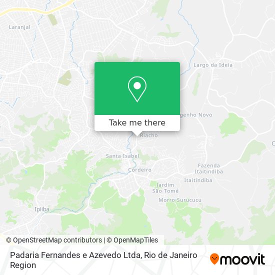 Padaria Fernandes e Azevedo Ltda map