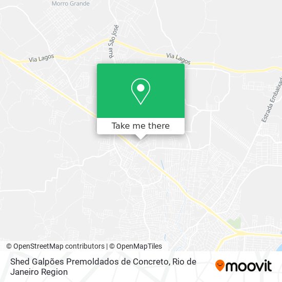 Shed Galpões Premoldados de Concreto map