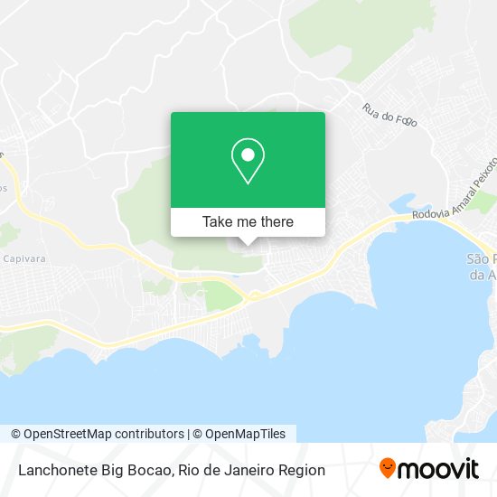 Lanchonete Big Bocao map