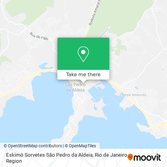 Eskimó Sorvetes São Pedro da Aldeia map