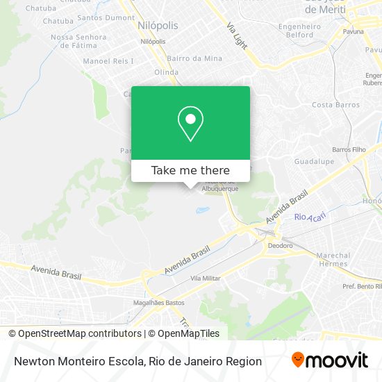 Mapa Newton Monteiro Escola