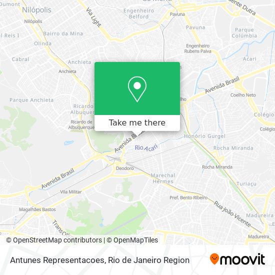 Antunes Representacoes map
