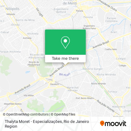 Thalyta Moret - Especializações map