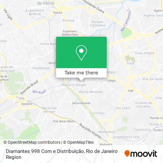 Diamantes 998 Com e Distribuição map