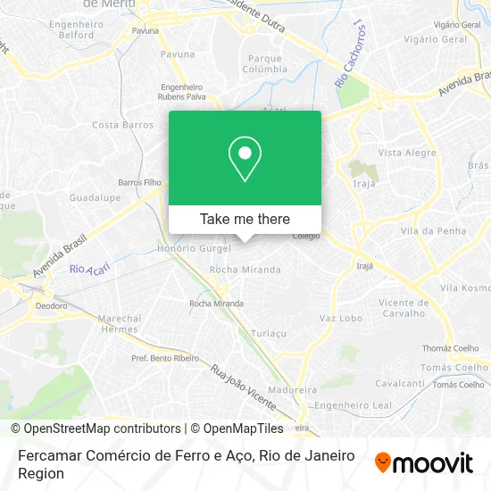 Fercamar Comércio de Ferro e Aço map