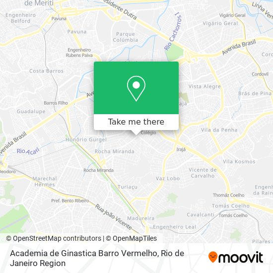 Academia de Ginastica Barro Vermelho map
