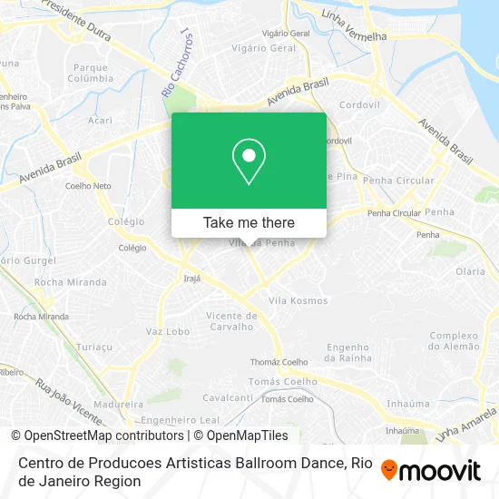 Centro de Producoes Artisticas Ballroom Dance map