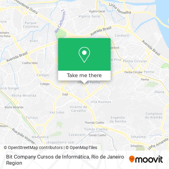 Bit Company Cursos de Informática map
