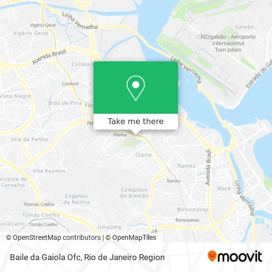 Baile da Gaiola Ofc map
