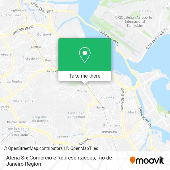 Atena Six Comercio e Representacoes map