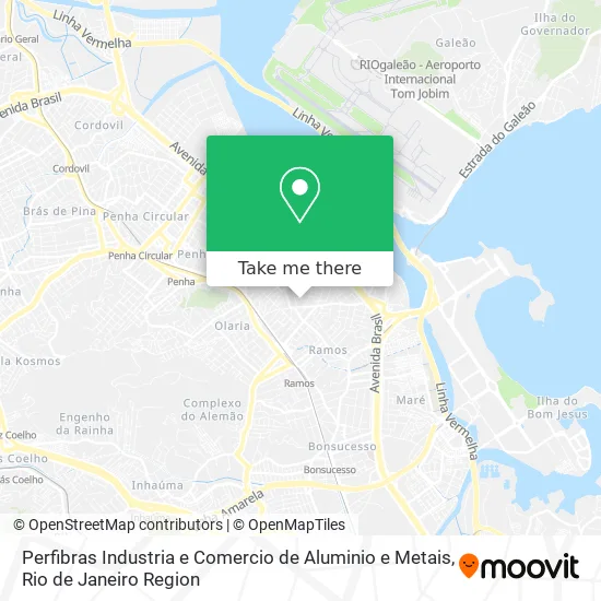 Perfibras Industria e Comercio de Aluminio e Metais map