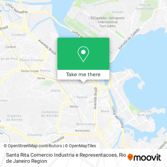 Santa Rita Comercio Industria e Representacoes map