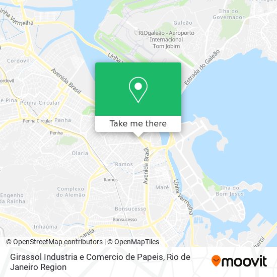 Girassol Industria e Comercio de Papeis map