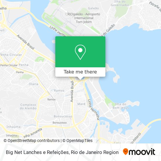 Big Net Lanches e Refeições map