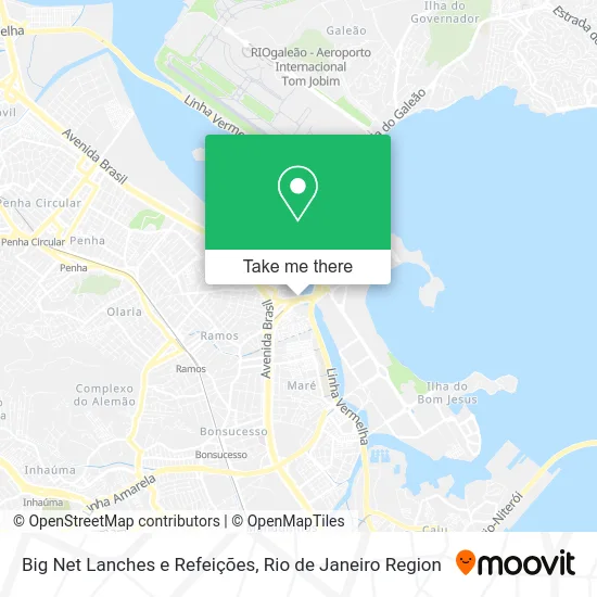 Big Net Lanches e Refeições map