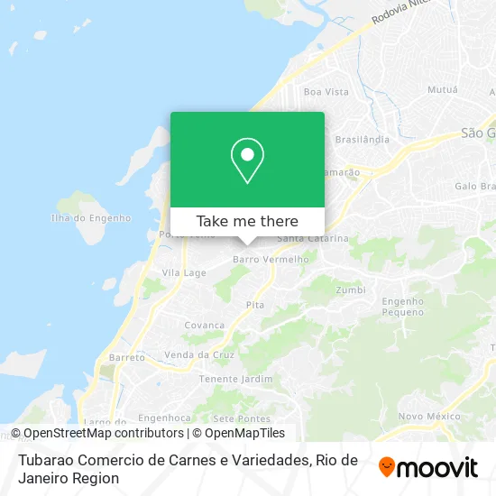Tubarao Comercio de Carnes e Variedades map