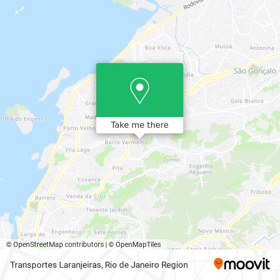 Transportes Laranjeiras map