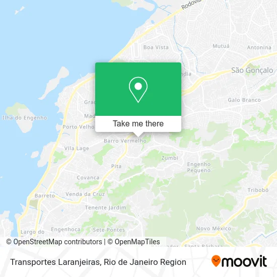 Transportes Laranjeiras map