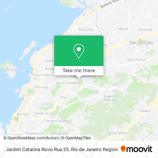 Mapa Jardim Catarina Novo Rua 35