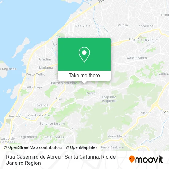 Rua Casemiro de Abreu - Santa Catarina map