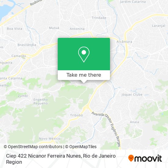 Ciep 422 Nicanor Ferreira Nunes map