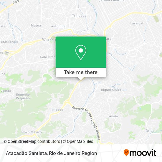 Mapa Atacadão Santista