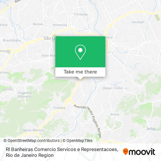Rl Banheiras Comercio Servicos e Representacoes map
