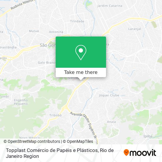 Topplast Comércio de Papéis e Plásticos map