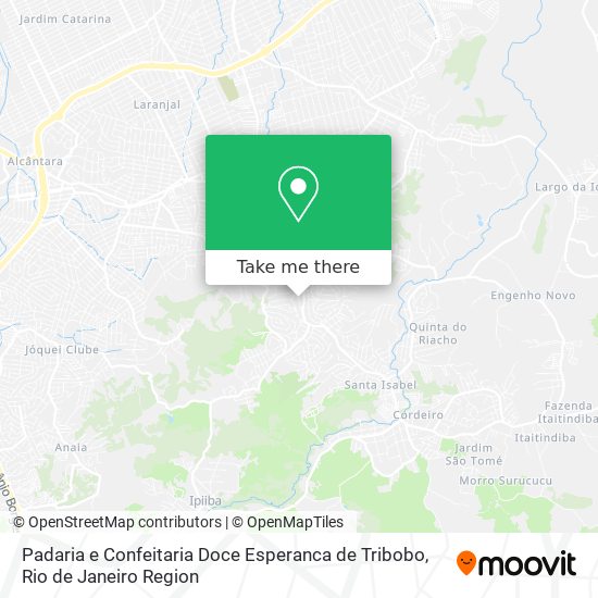 Padaria e Confeitaria Doce Esperanca de Tribobo map