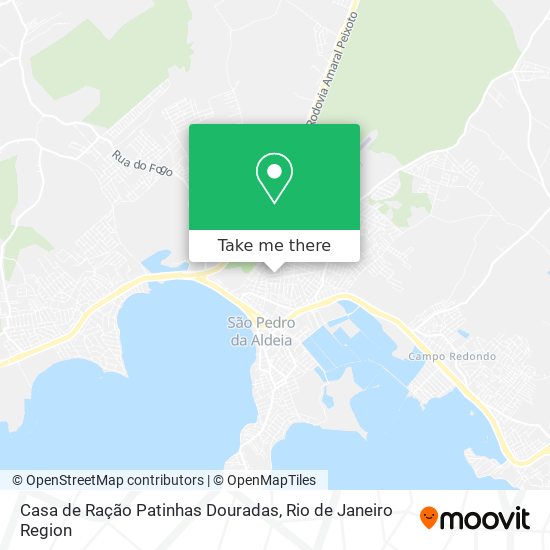 Casa de Ração Patinhas Douradas map