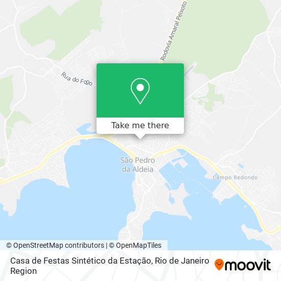 Mapa Casa de Festas Sintético da Estação