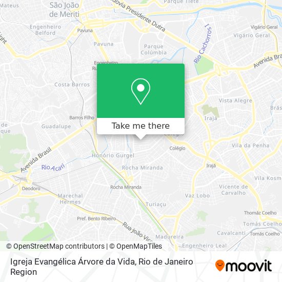 Igreja Evangélica Árvore da Vida map