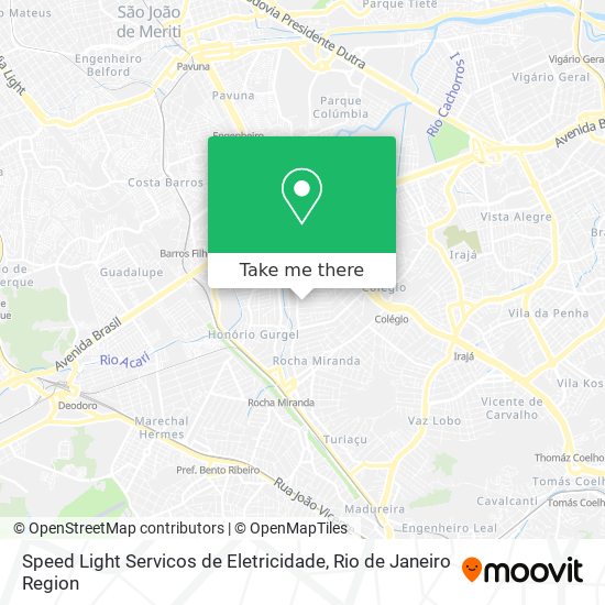 Speed Light Servicos de Eletricidade map