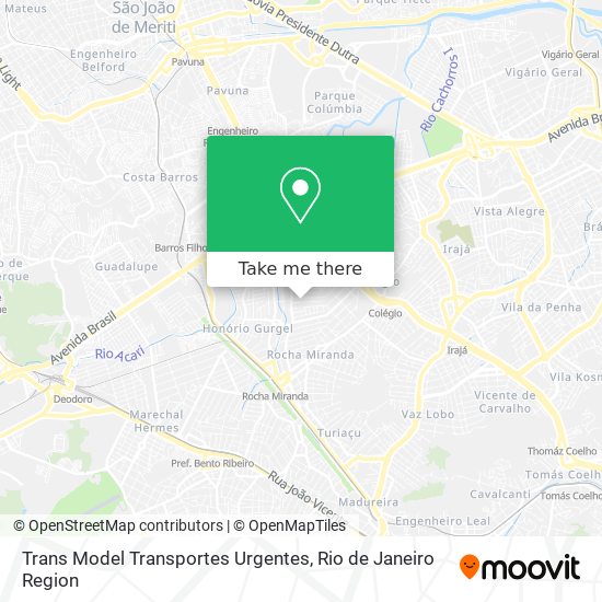 Trans Model Transportes Urgentes map