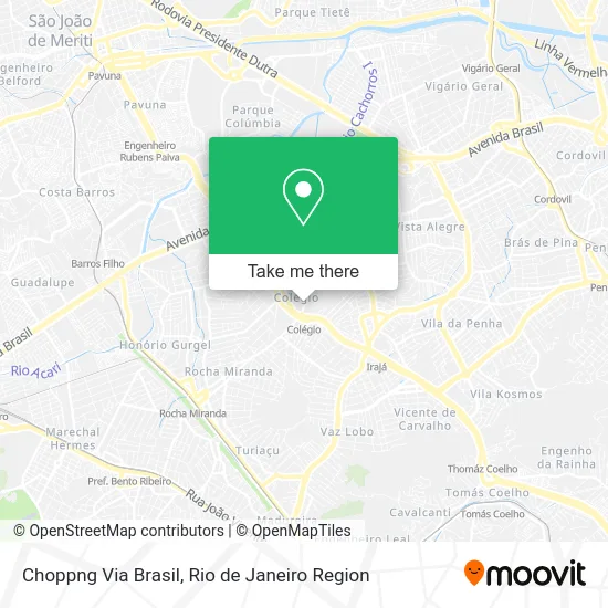 Choppng Via Brasil map
