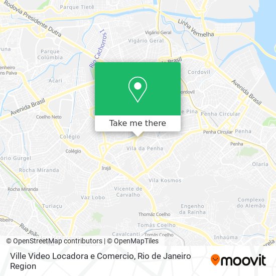 Mapa Ville Video Locadora e Comercio
