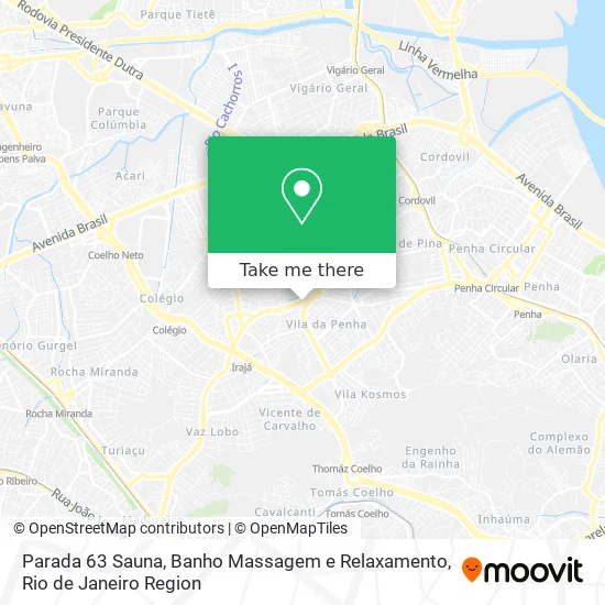 Parada 63 Sauna, Banho Massagem e Relaxamento map