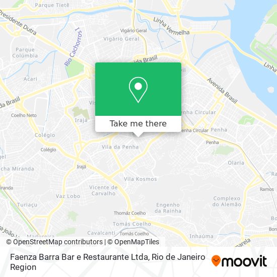 Faenza Barra Bar e Restaurante Ltda map