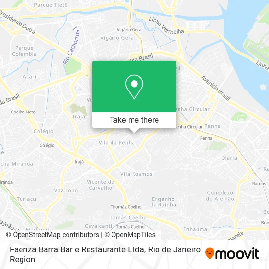 Faenza Barra Bar e Restaurante Ltda map