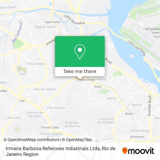 Irmaos Barbosa Refeicoes Industriais Ltda map