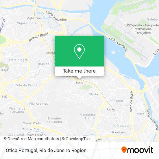 Ótica Portugal map