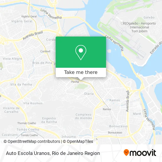 Auto Escola Uranos map