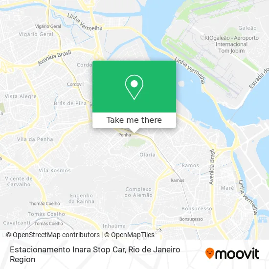 Estacionamento Inara Stop Car map